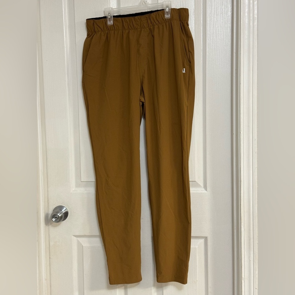 Vuori Fleet Pant Caramel Brown Running Joggers Men’s Size L - Picture 3 of 10